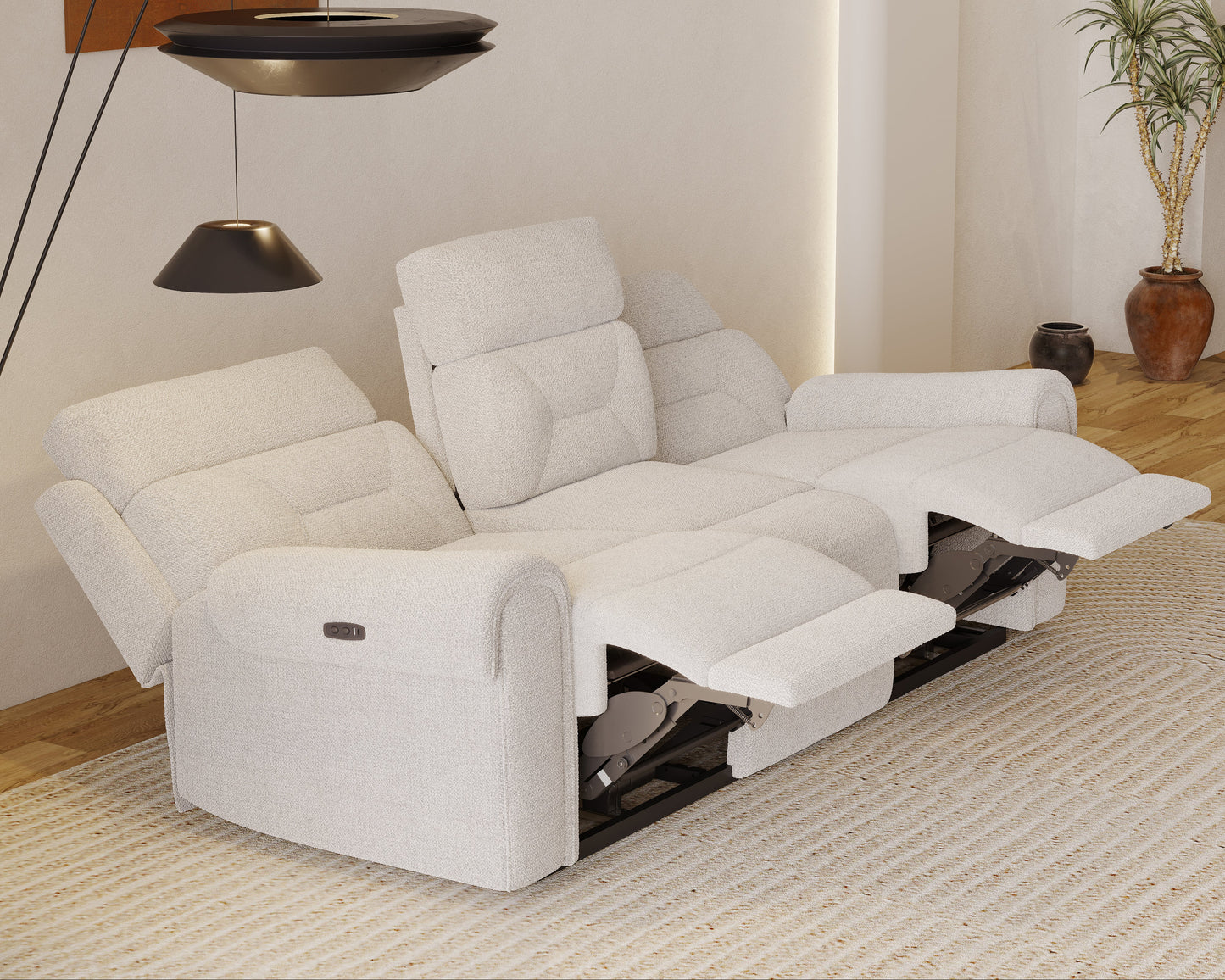 Alpen Motorised Electric 3 Seater Recliner - Furnishka 