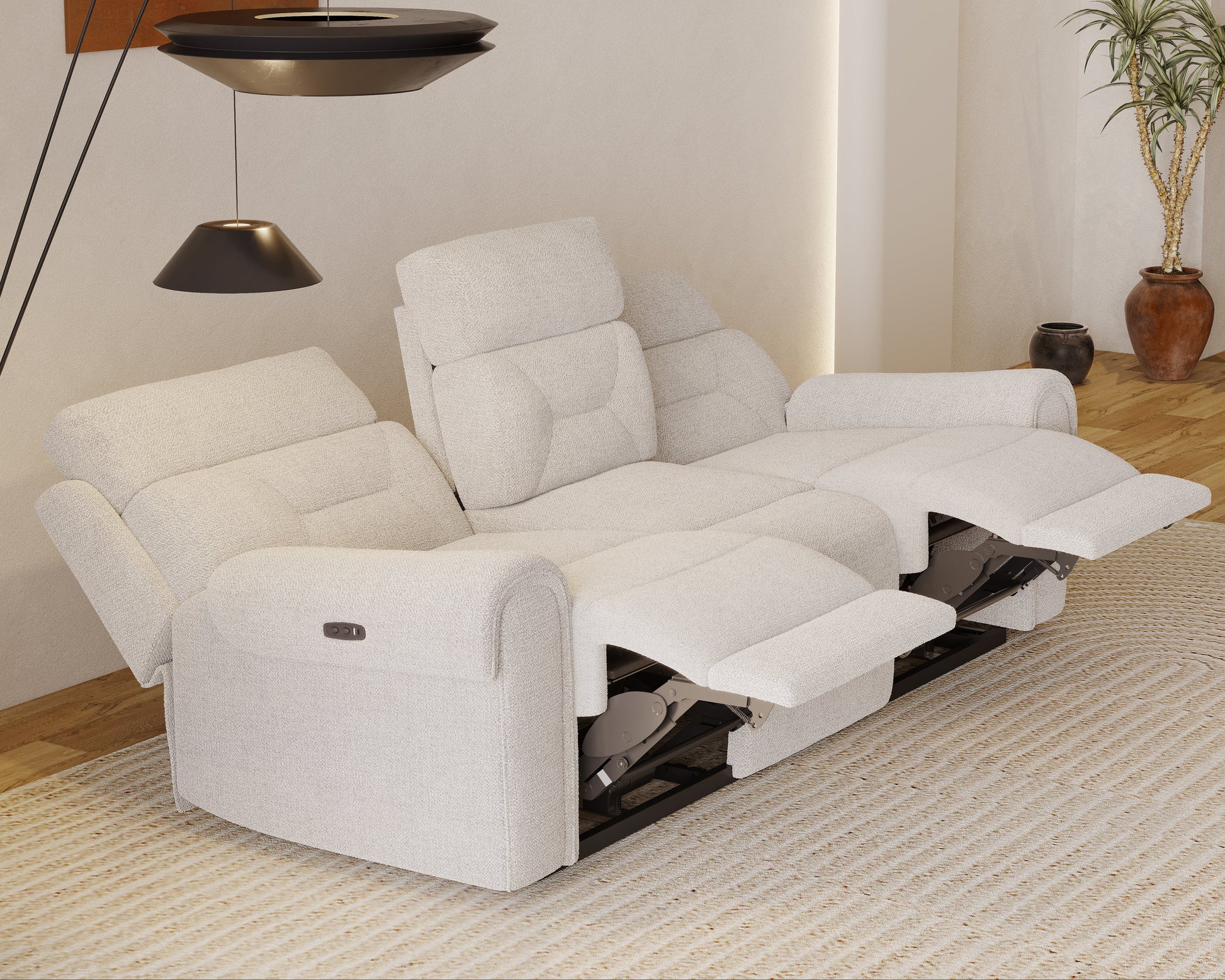 Alpen Motorised Electric 3 Seater Recliner - Furnishka 