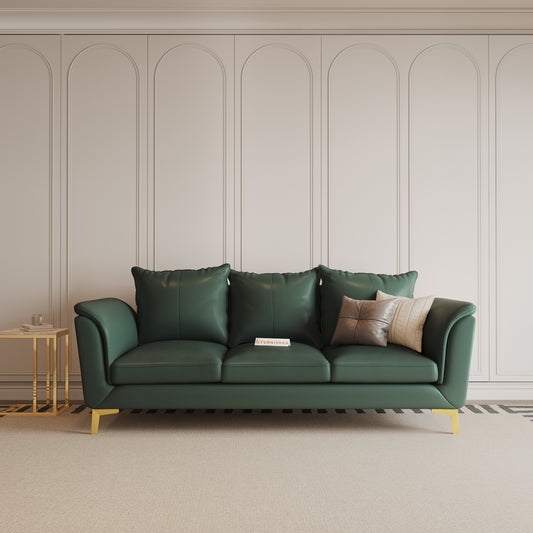 Emilie Leatherette Sofa 3 Seater