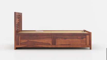 Stella Hydraulic Bed in Sheesham - King Size