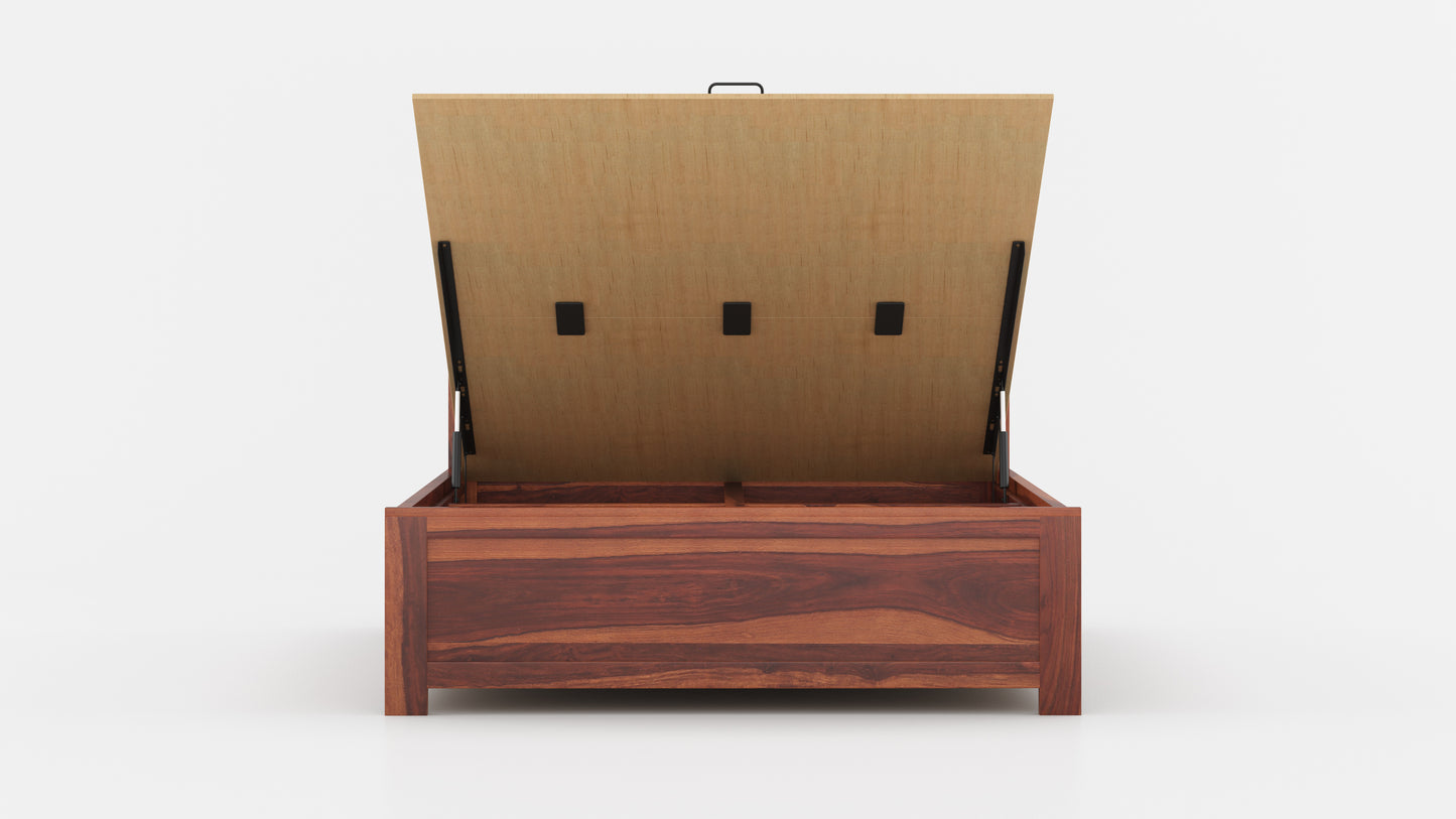 Stella Hydraulic Bed in Sheesham - King Size