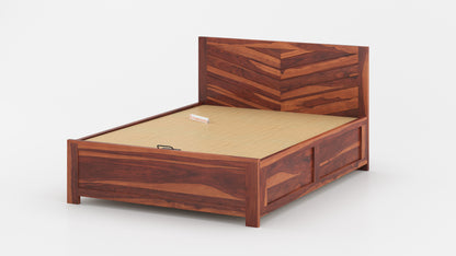 Chevora Hydraulic Bed in Sheesham - King Size