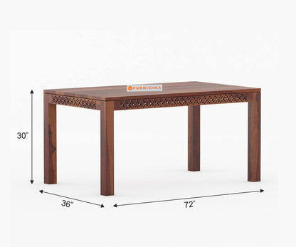 Pearl 6 Seater Dining Set With Cushion Chairs