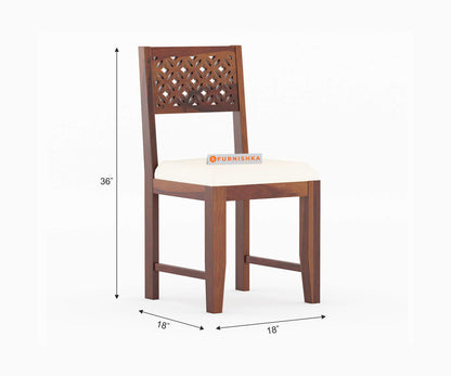 Pearl 4 Seater Dining Set With Cushion Chairs