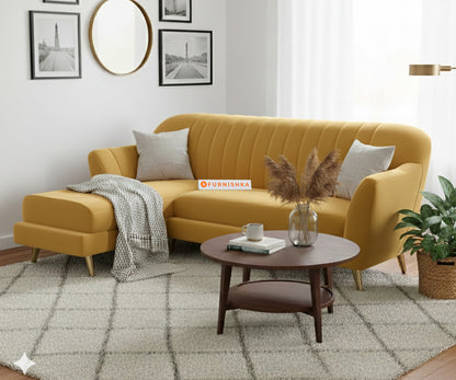 Marco Sectional Sofa 2+L LHS Mustard Yellow
