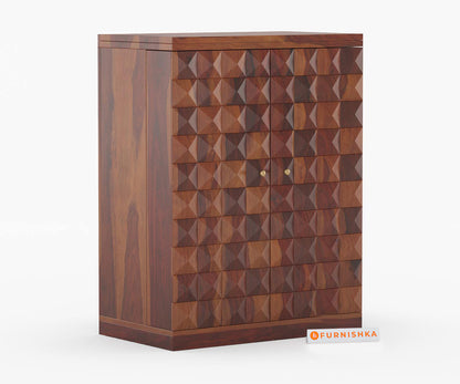Urban Large Solid Sheesham Wood Bar Cabinet