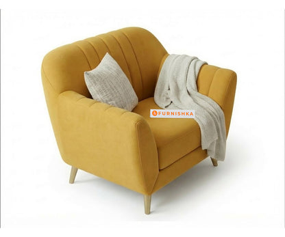 Marco Sofa 1 Seater - Mustard Yellow