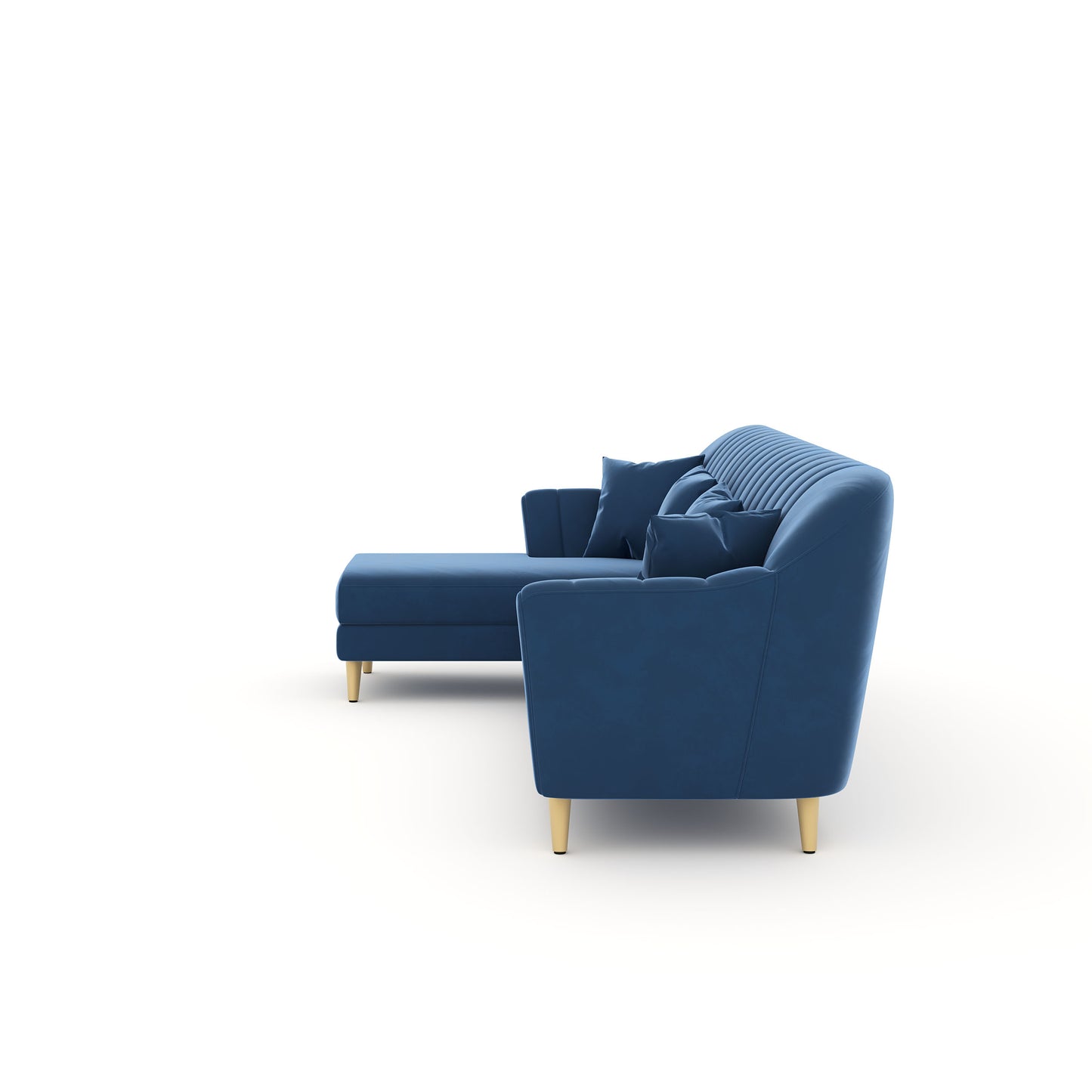 Marco Sectional Sofa 3+L LHS -  Blue