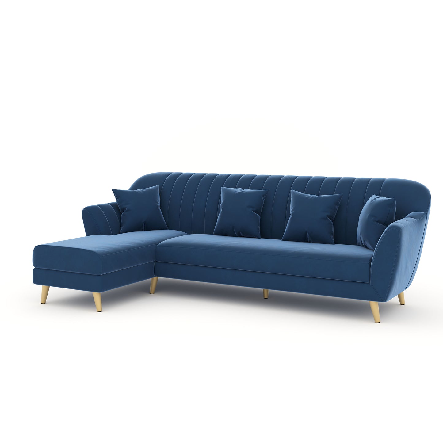 Marco Sectional Sofa 3+L LHS -  Blue