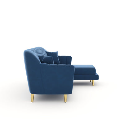 Marco Sectional Sofa 2+L RHS - Blue