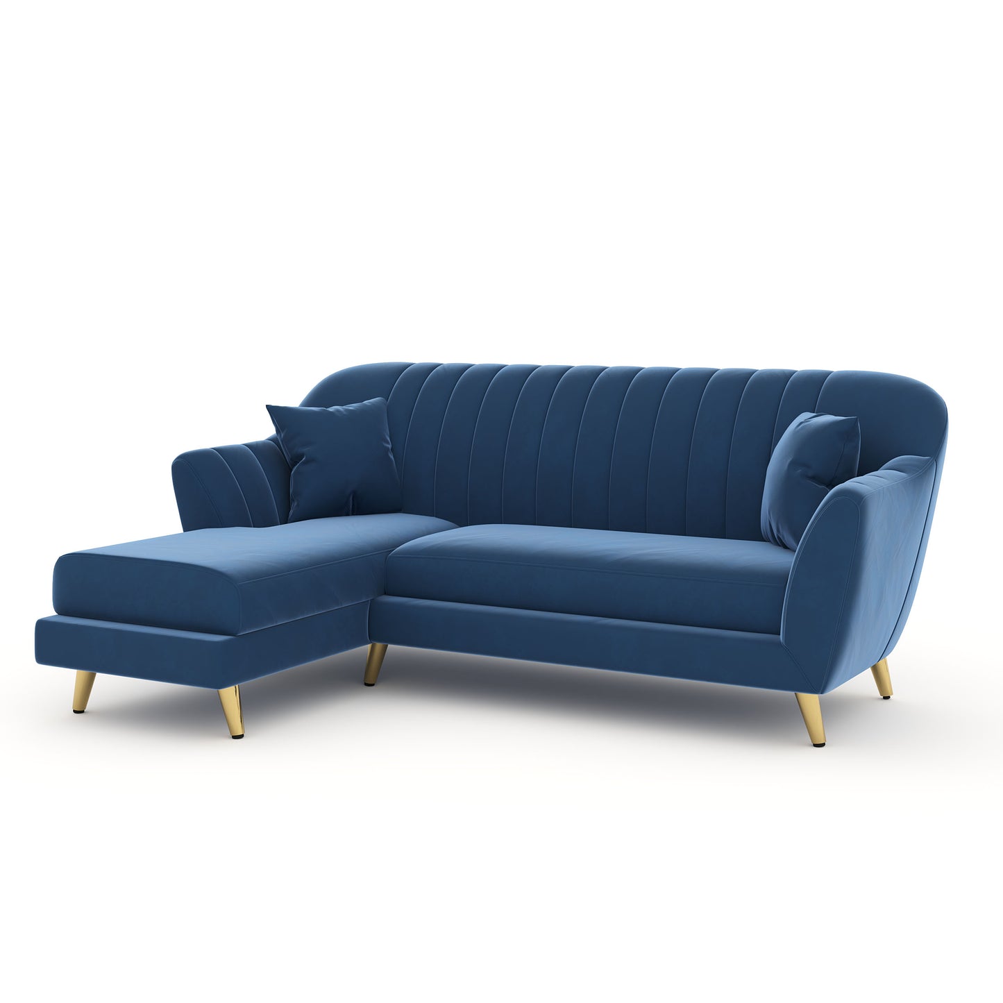 Marco Sectional Sofa 2+L LHS - Blue