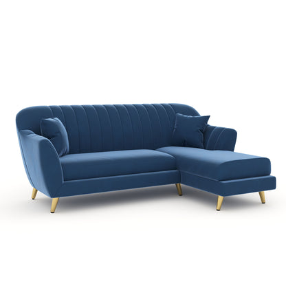 Marco Sectional Sofa 2+L RHS - Blue