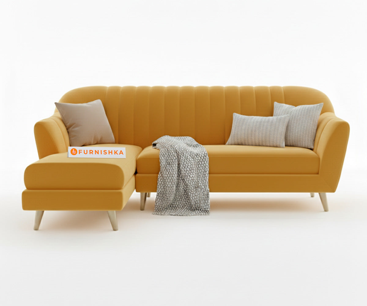Marco Sectional Sofa 2+L LHS Mustard Yellow