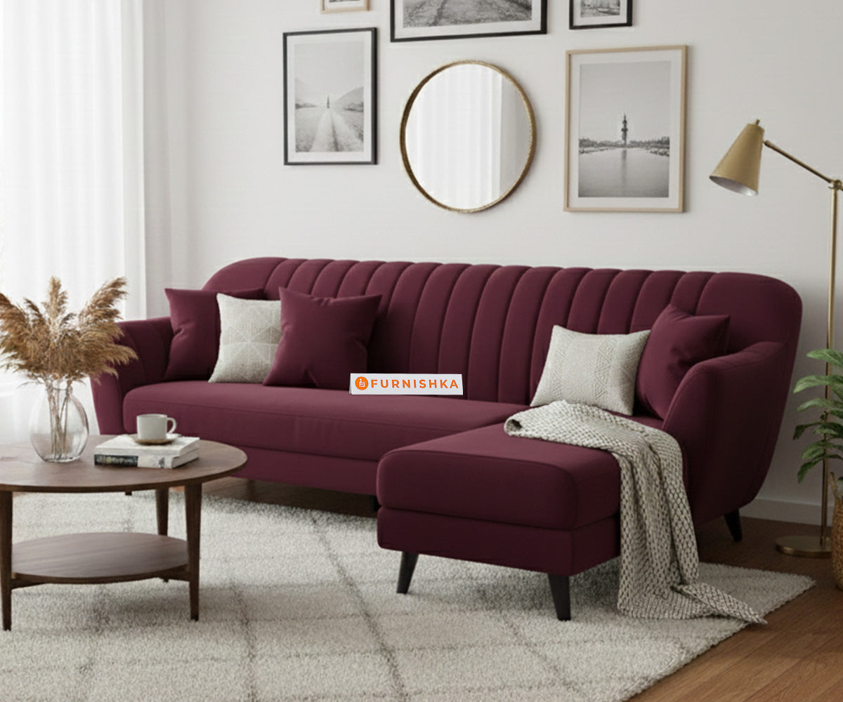 Marco Sectional Sofa 2+L RHS - Red Wine