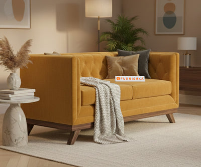 Matilda Sofa 2 Seater Mustard Yellow