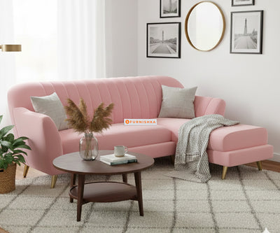 Marco Sectional Sofa 2+L RHS - Flamingo Pink