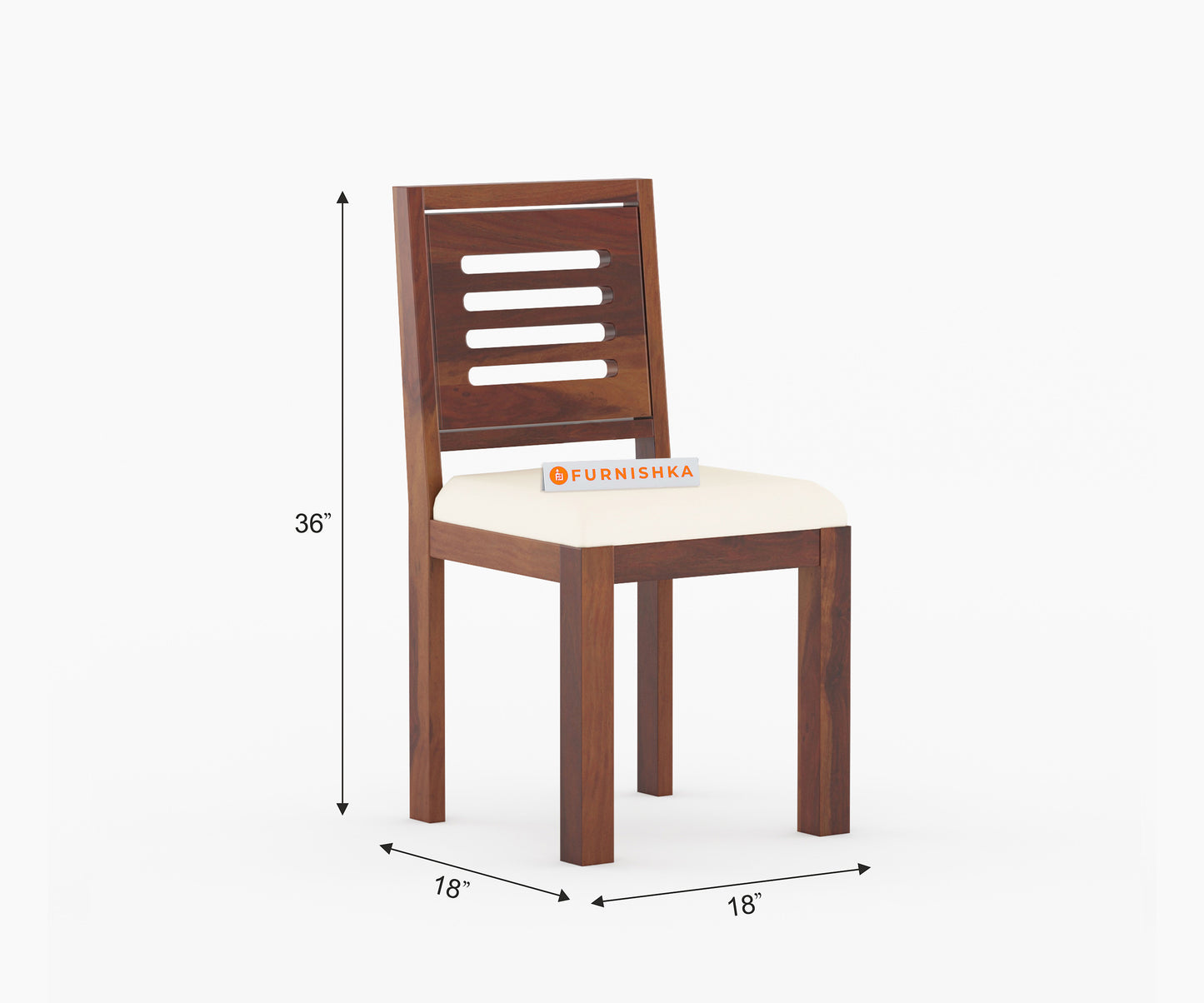 Daria Sheesham Wood 6 Seater Dining Sets With Cushion Top Chair