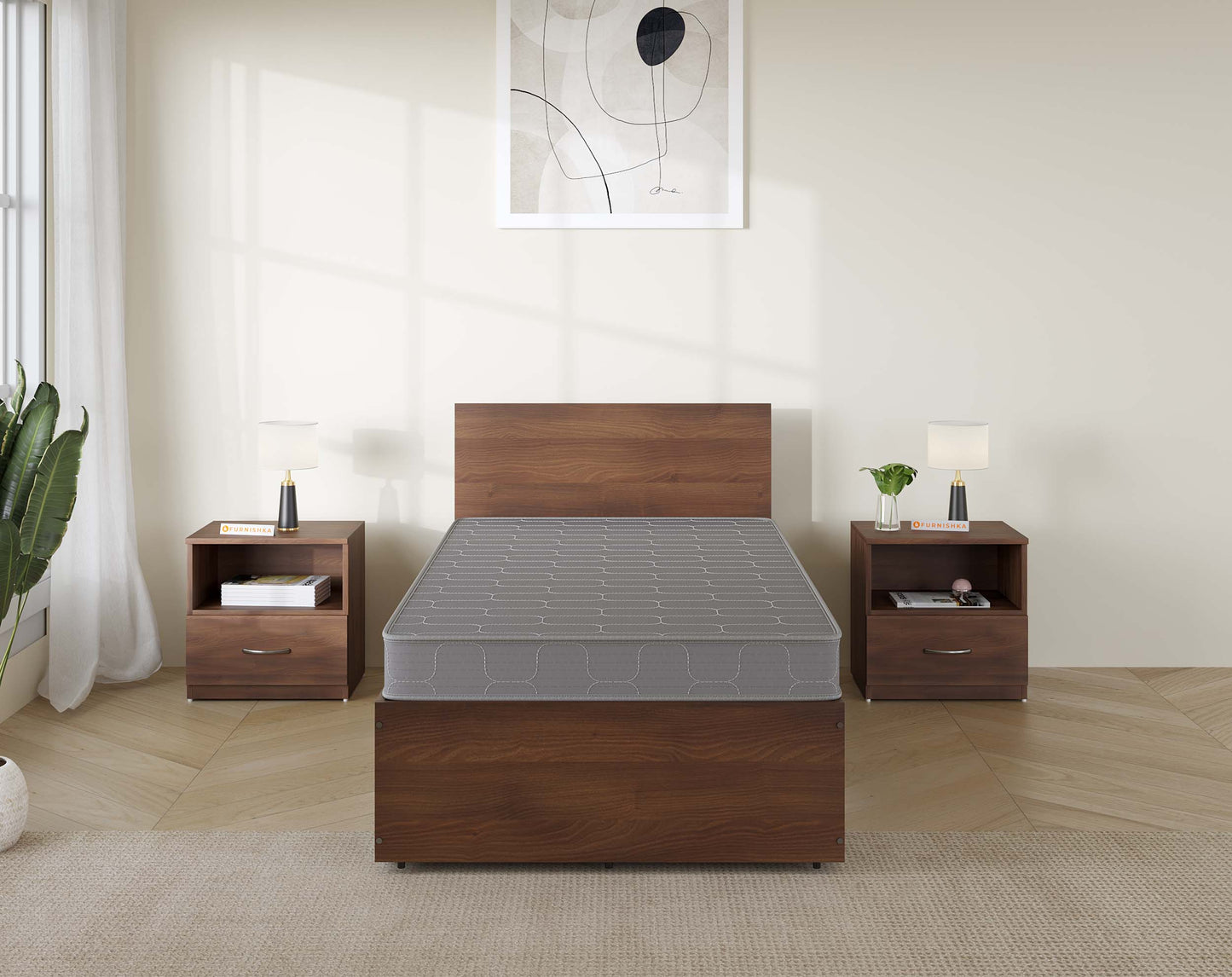 Dura Foam Single Bed Mattress - 4 Inch - Furnishka 