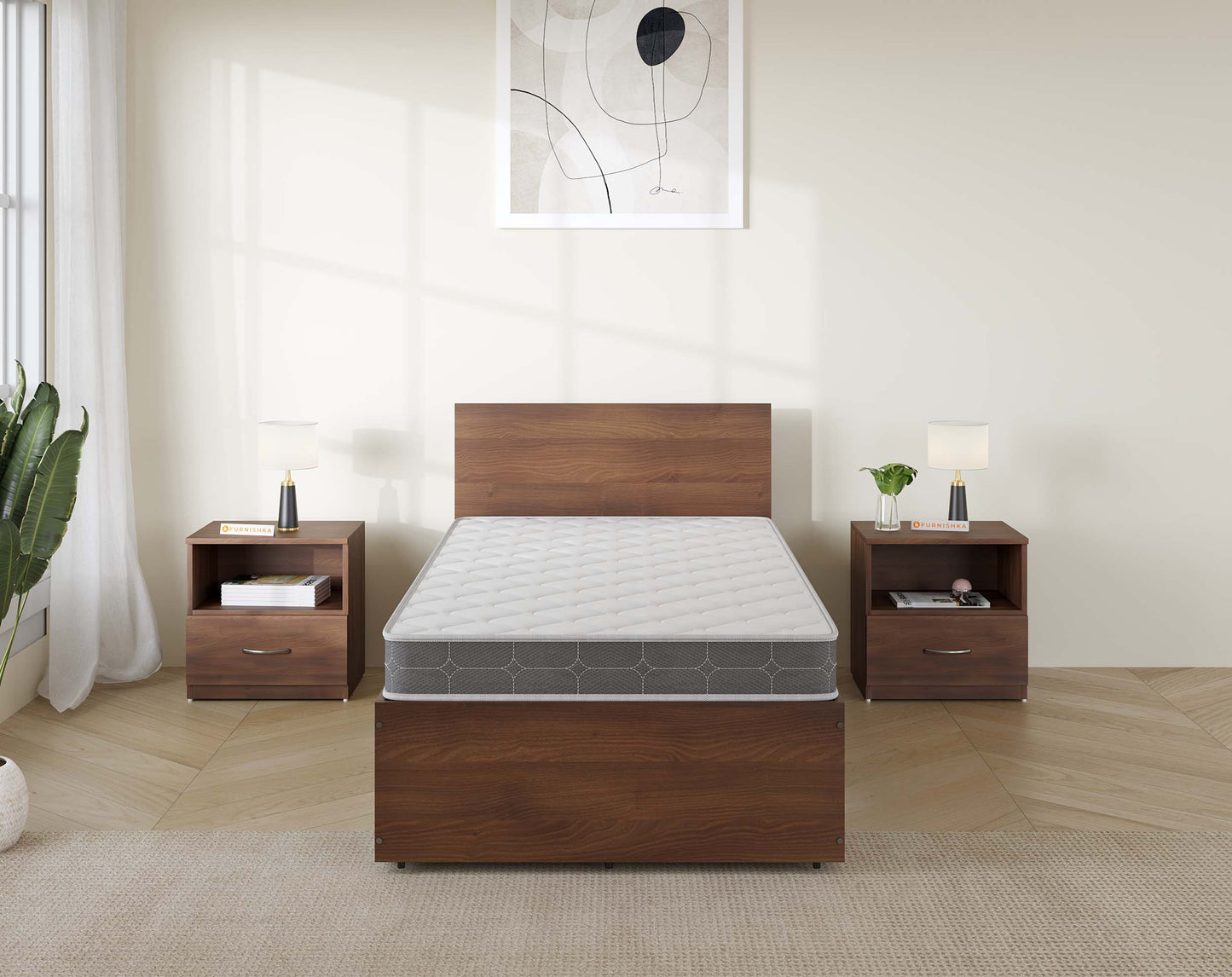 Ortho Coir Single Bed Mattress - 4 inch - Furnishka 