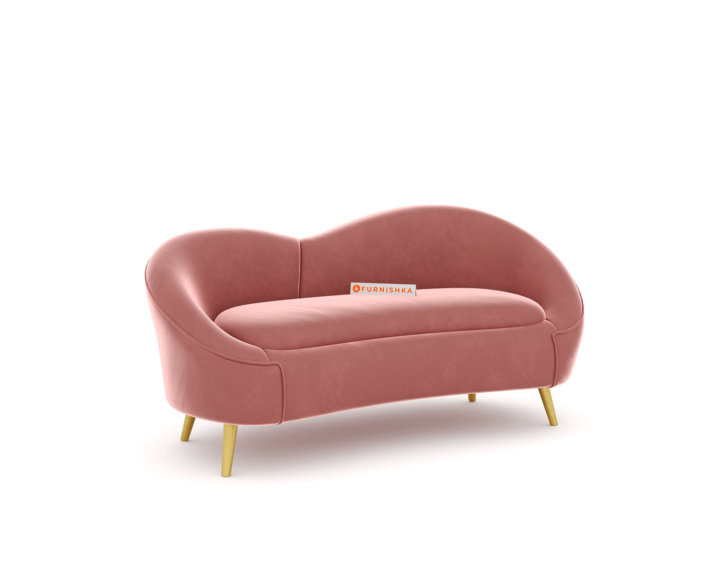 Hana Sofa 2 Seater Flamingo Pink