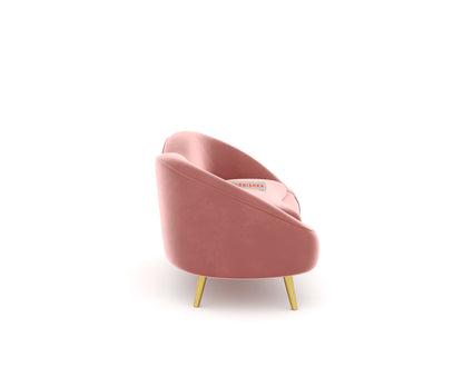 Hana Sofa 2 Seater Flamingo Pink