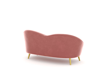 Hana Sofa 2 Seater Flamingo Pink