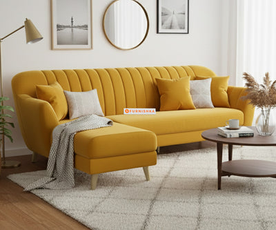 Marco Sectional Sofa 3+L LHS Mustard Yellow