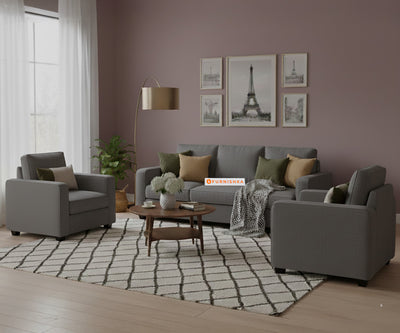 Melaka 3+1+1 Seater Sofa Set Space Grey