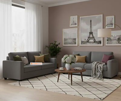 Melaka 3+2 Seater Sofa Set Space Grey