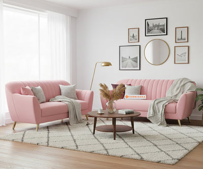 Marco 3+2 Seater Sofa Set - Flamingo Pink