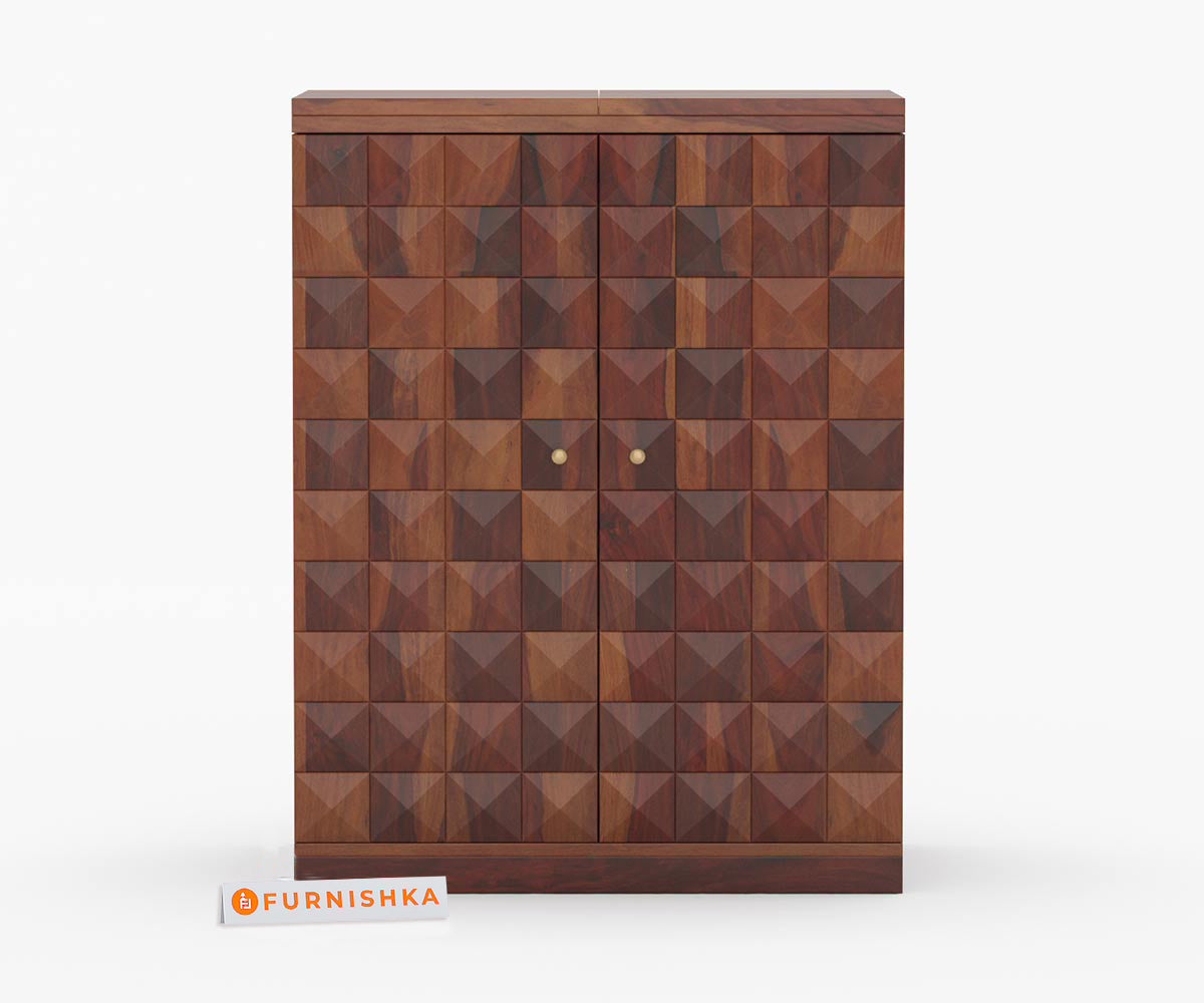 Urban Large Solid Sheesham Wood Bar Cabinet