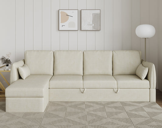 Corbida Sofa 3+L LHS Sofa cum Bed  - Pull out Type