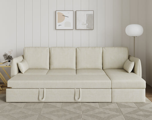 Corbida Sofa 3+L LHS Sofa cum Bed  - Pull out Type