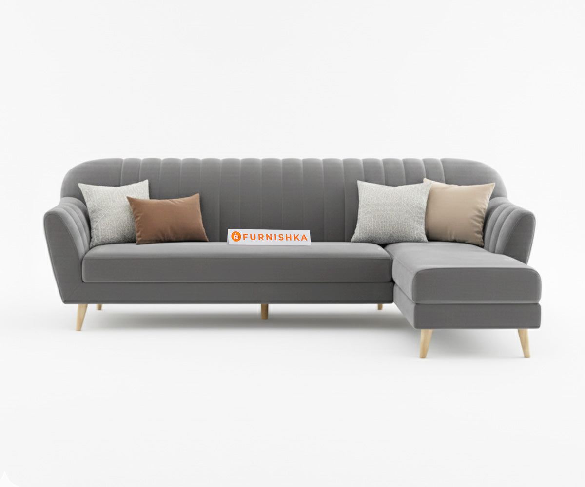 Marco Sectional Sofa 3+L RHS - Trout Grey