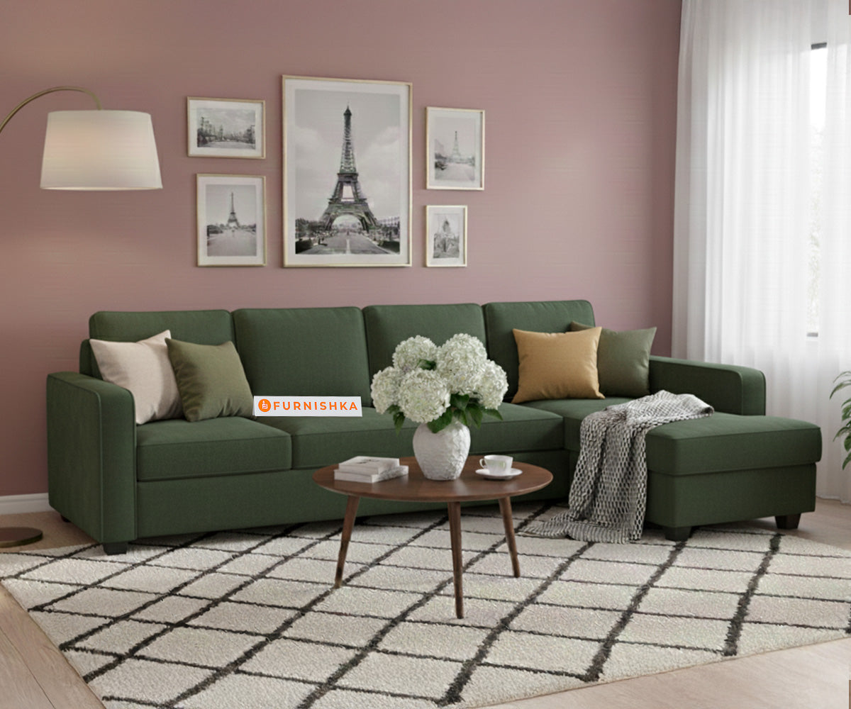 Melaka Sectional Sofa 2+L Seater  RHS Pine Green
