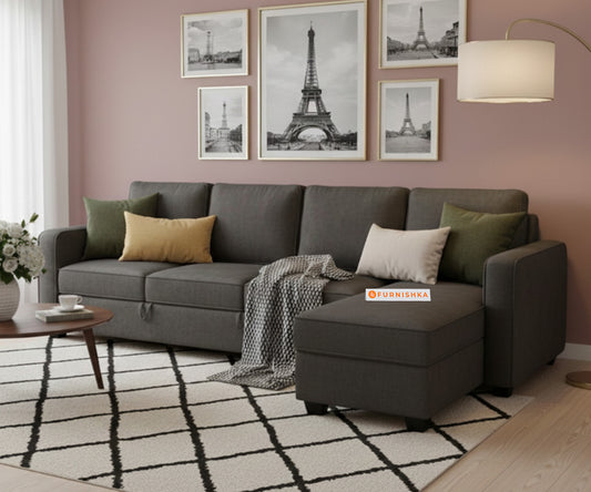 Melaka Sofa Sectional Sofa 3+L Seater RHS Space Grey