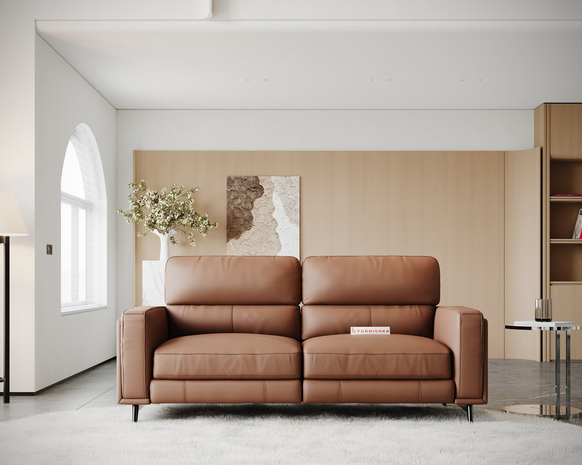 Montes 3 Seater Recliner - Brown - Furnishka 