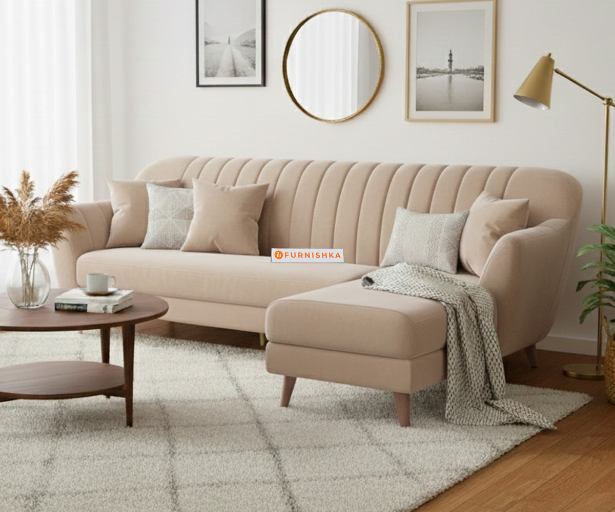 Marco Sectional Sofa 3+L RHS Light Beige