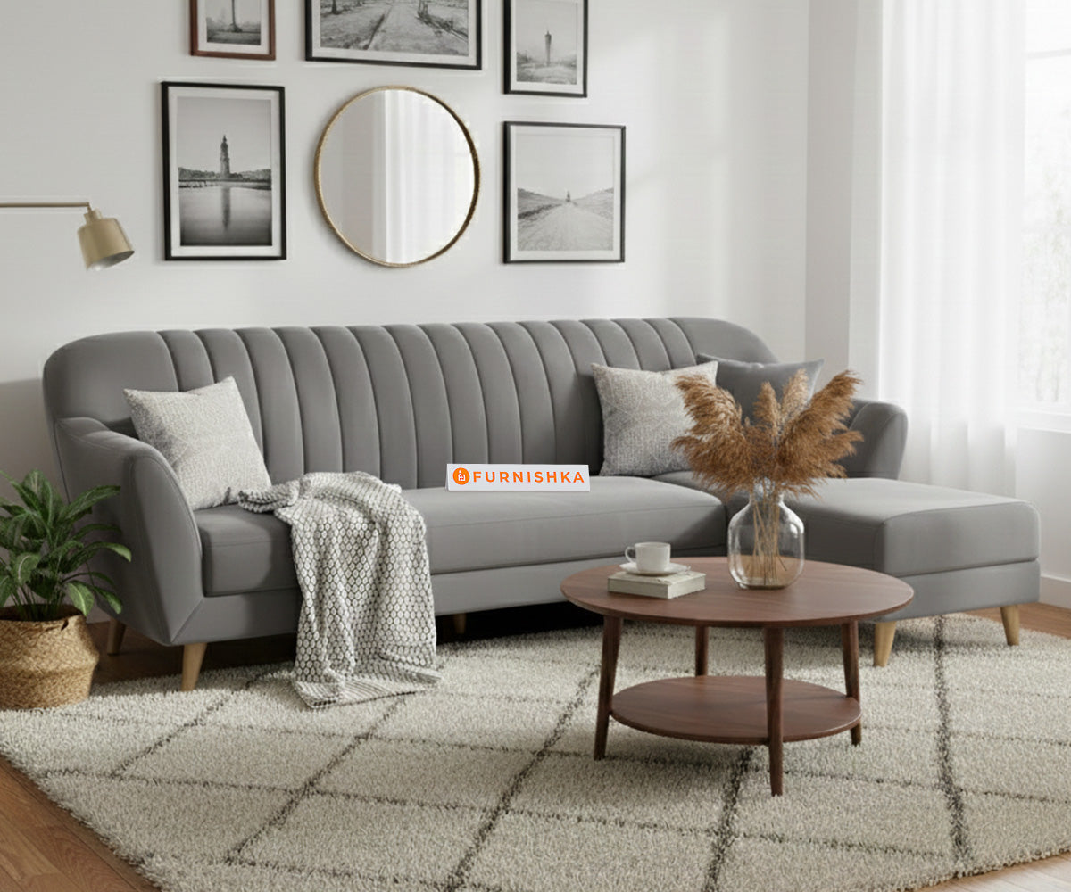 Marco Sectional Sofa 3+L RHS - Trout Grey