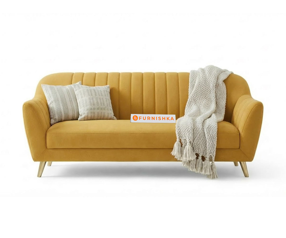Marco Sofa 3 Seater Mustard Yellow
