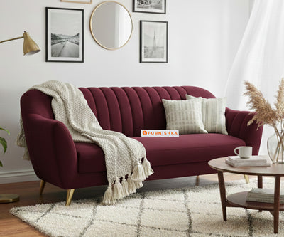 Marco Sofa 3 Seater - Red Wine