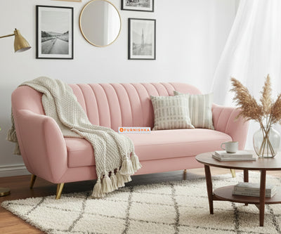 Marco Sofa 3 Seater - Flamingo Pink