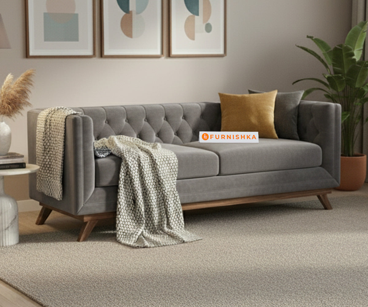 Matilda Sofa 3 Seater Trout Grey