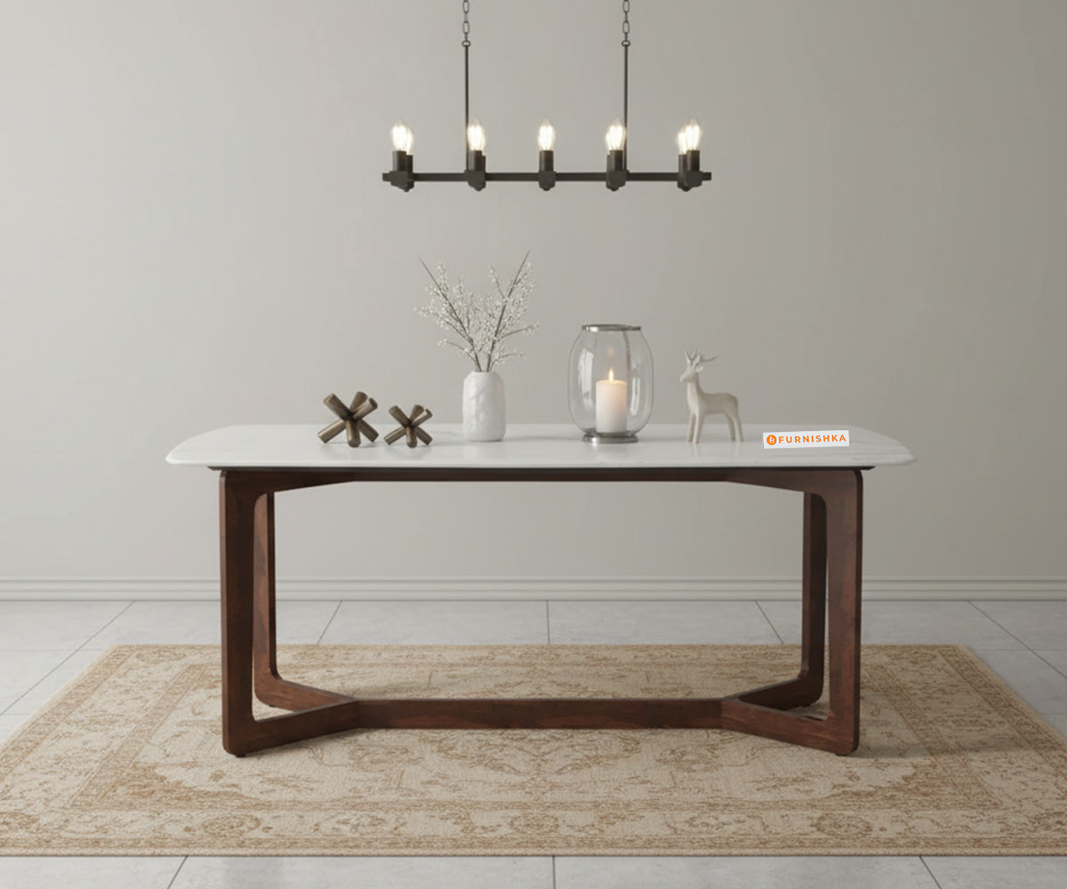 Vetra 6 Seater Dining Set with Top - Quartz