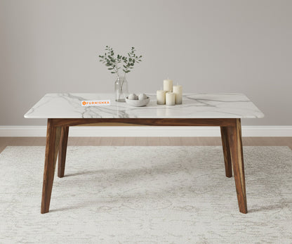 Vedh 4 Seater Dining Set  Top - Indian Marble