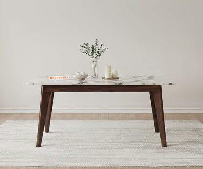 Vedh 4 Seater Dining Set  Top - Indian Marble