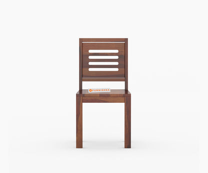 Daria Sheesham wood 6 Seater Dining Set without cushion Top chair