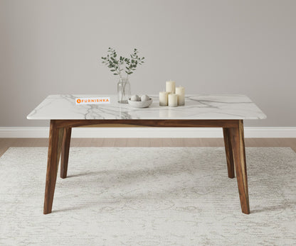 Vedh(Agar) 6 Seater Dining Sets Indian Marble Top