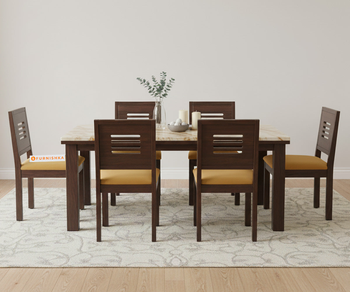 Zhera 6 Seater Dining Sets with Australian Onyx Top