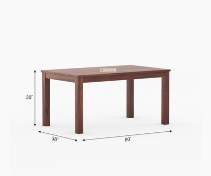 Ellen 6 Seater Dining Set Without Cushion Top Chair